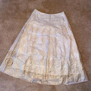 🍂Nygard Metallic Overlay Skirt🍂